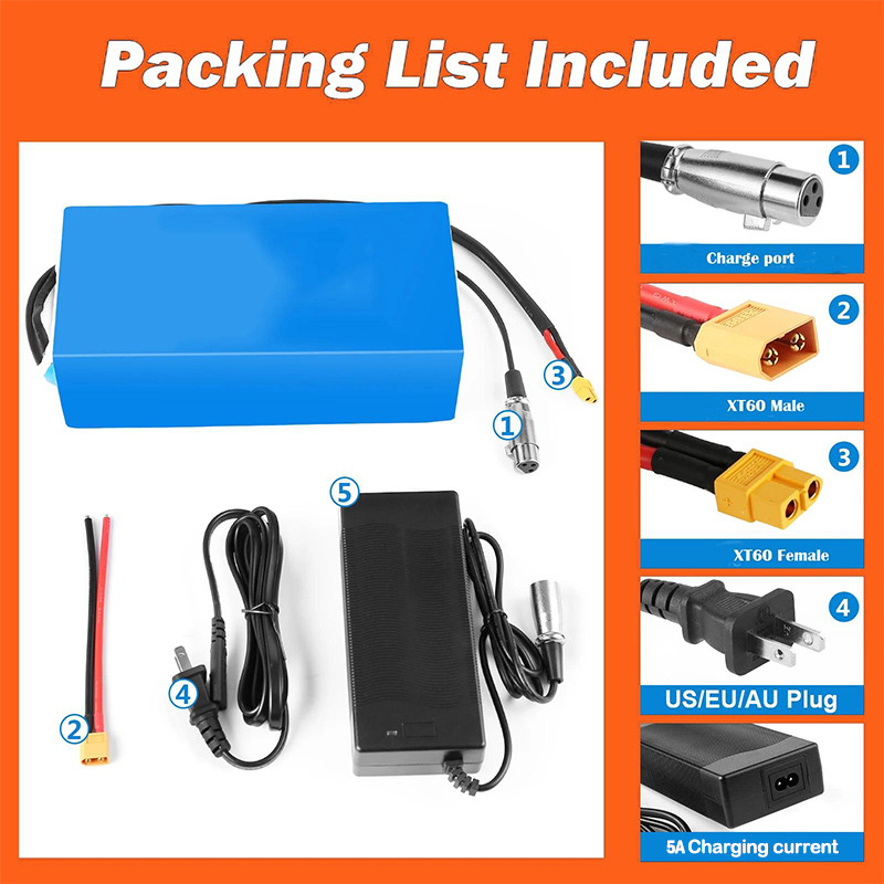 60V 30Ah 21700 Battery Pack - 48V 52V電動自転車chamrider 21700バッテリー 60v 72V 20ah