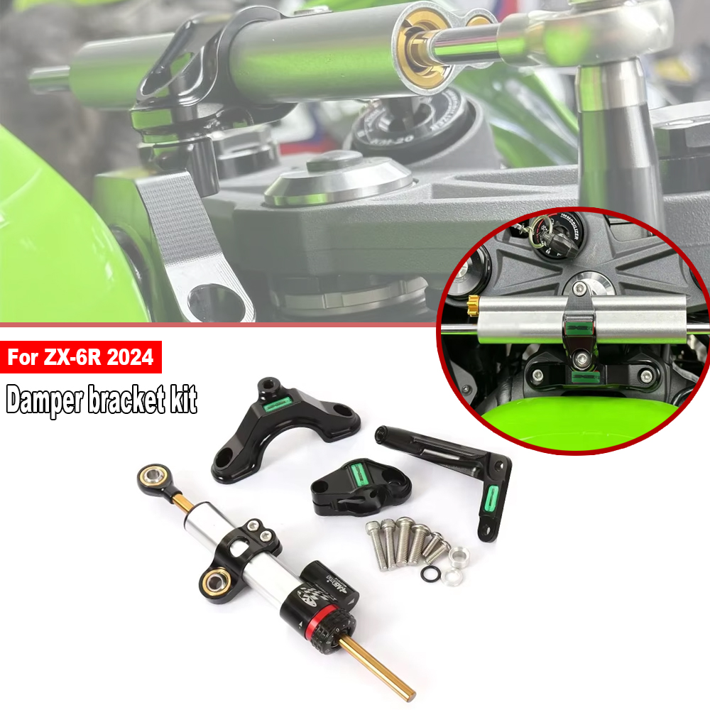Steering Damper Stabilizer Kit Cnc - カワサキニンジャ ZX 6R ZX-6R ZX6R 2024