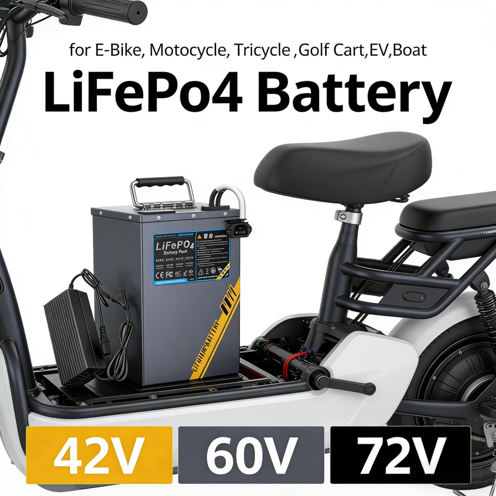 72V 30Ah Lifepo4 Battery Pack - 長寿命48V 60V 72V LifePO4バッテリー リチウム鉄リン酸塩充電式LifePO4バッテリー バイク、三輪車、ゴルフカート、ボート用