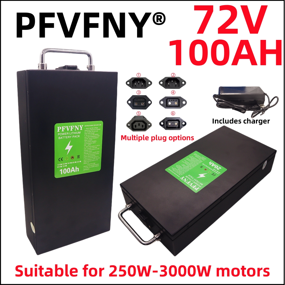 72V 30Ah Lifepo4 Battery Pack - リチウム電池,大容量,高速輸送,250-3000w,18650, 72v,20ah,100ahに適しています