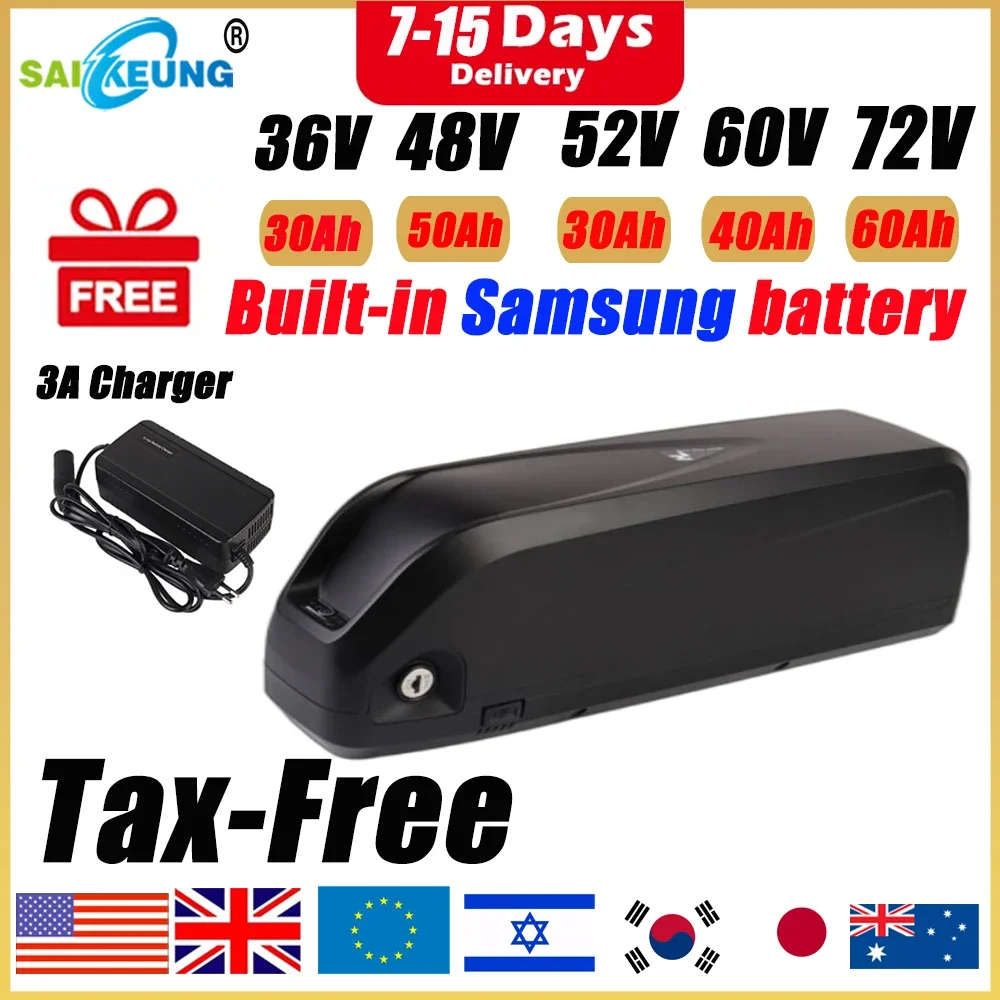 60V 30Ah 21700 Battery Pack - 海龍ポリー 48V 52V 60V 36V 72V