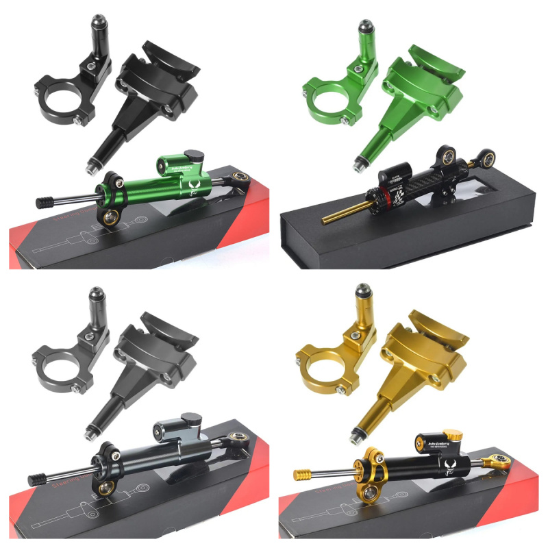 カワサキ500 2024用 - バイク用ブラケット Ninj - Steering Damper Stabilizer Kit Cnc のレビューと価格