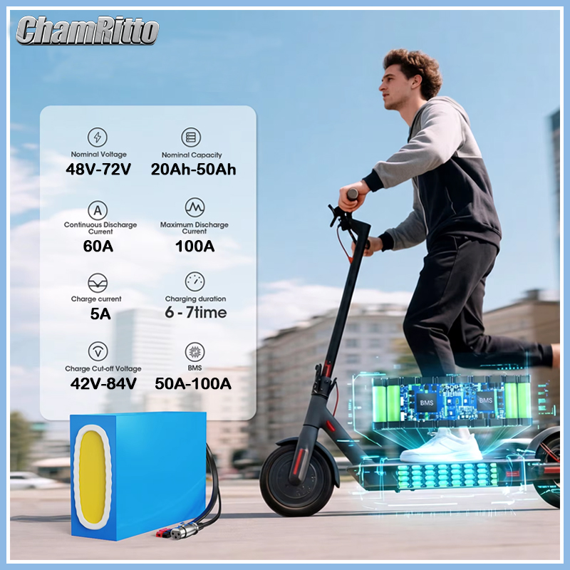 電動自転車 48V 30ah リチウム電池 52V 40ah - 60V 30Ah 21700 Battery Pack のレビューと価格