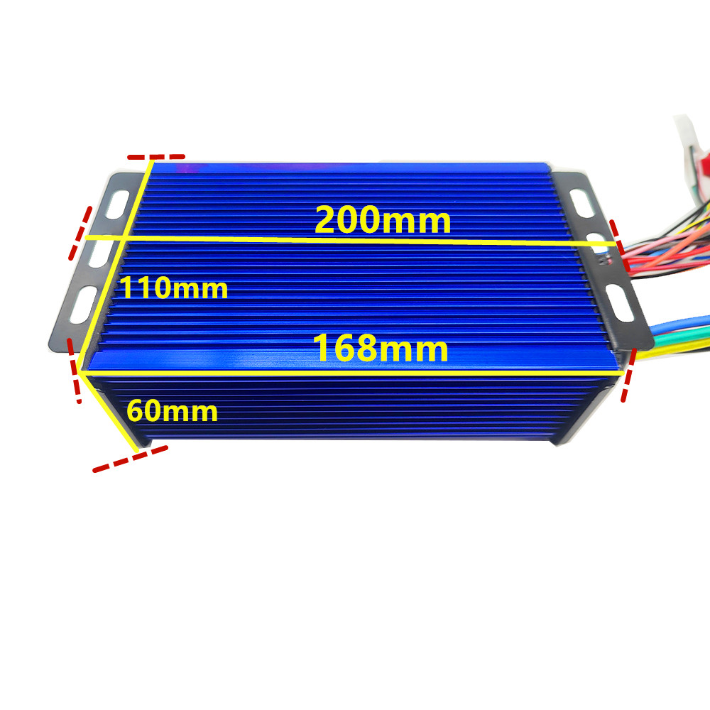 電気コントローラ 2500 3000 ワット 48V 60V - 72V 45A Dual Controller のレビューと価格