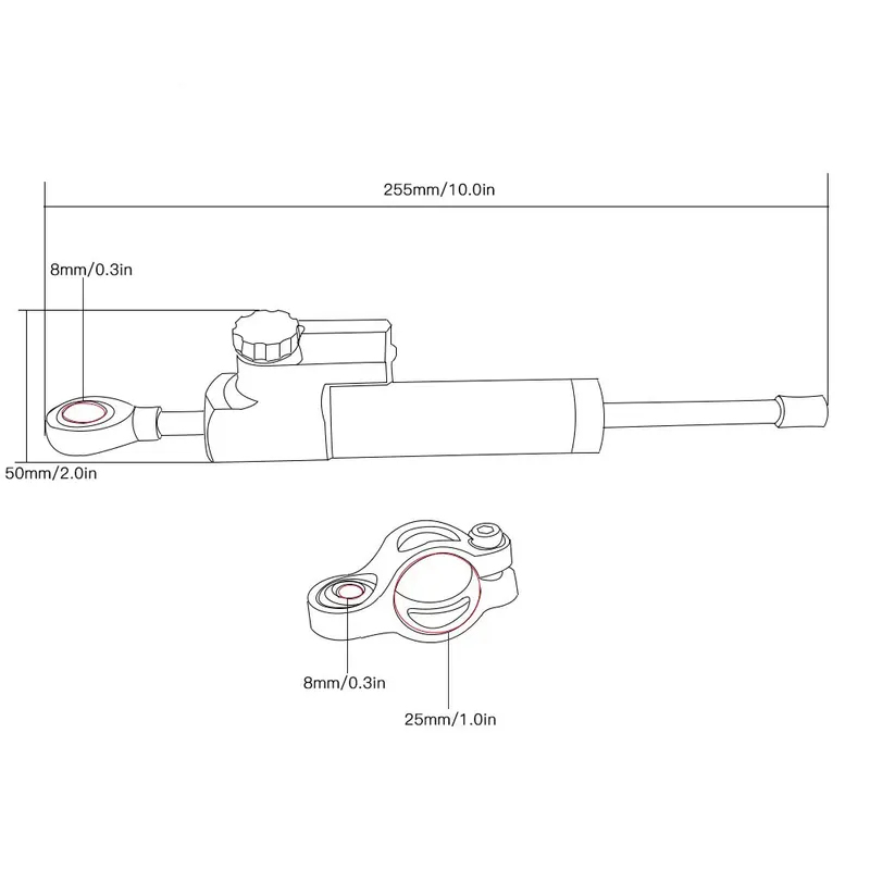 ホンダ CB900F ホーネット CB919 CB1000  - Steering Damper Stabilizer Kit Cnc のレビューと価格
