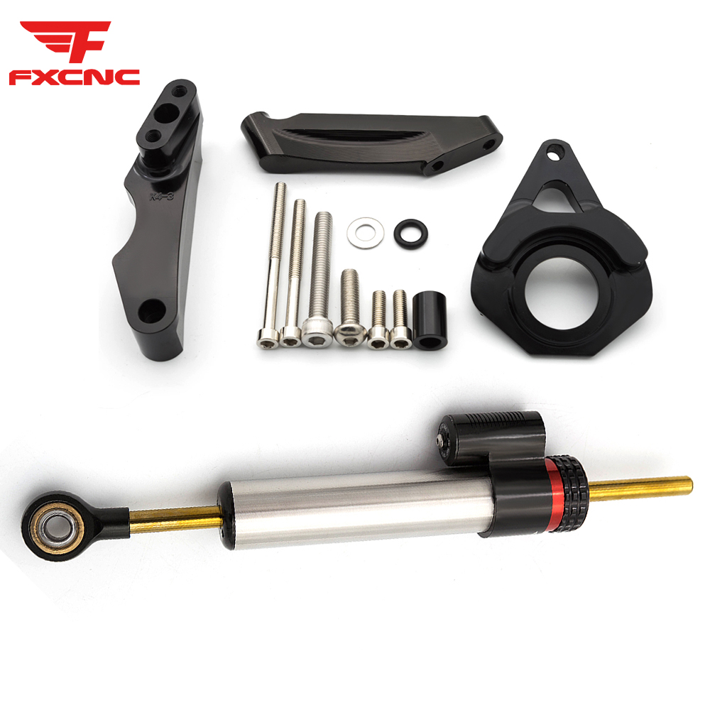 CNC アルミオートバイステアリングダンパースズキ GSXR - Steering Damper Stabilizer Kit Cnc のレビューと価格