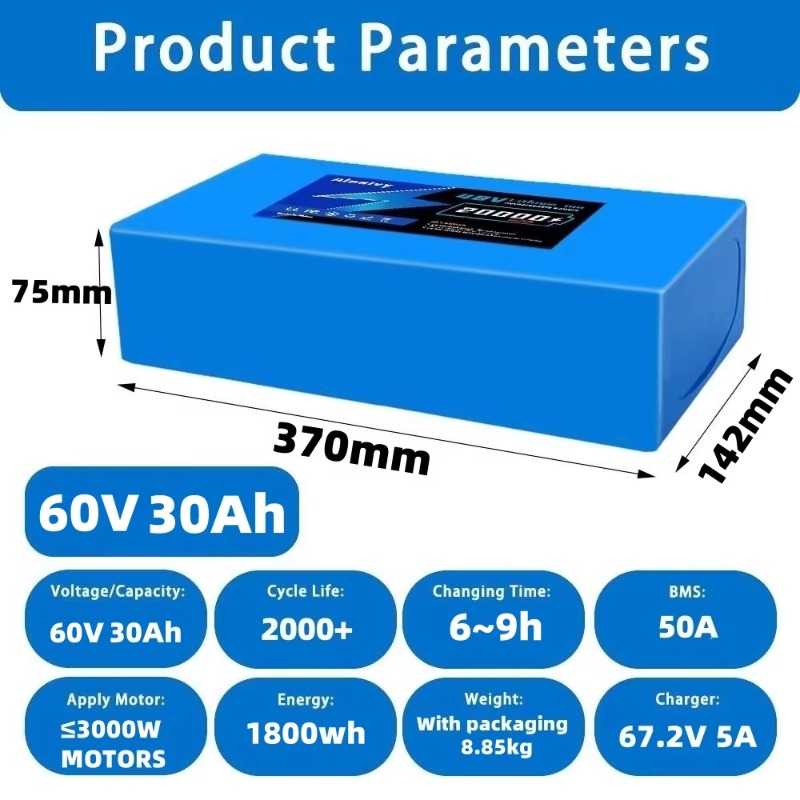 Aleaivy 60V 20Ah 30Ah 21700リチウ - 60V 30Ah 21700 Battery Pack のレビューと価格